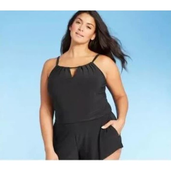 Aqua Green Swim New Aquagreen 22w Sexy One Piece Swimsuit Skirted